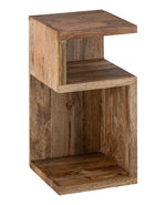 Brown Wooden Open Storage Side Table For Home, Kitchen And Office