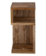 Brown Wooden Open Storage Side Table For Home, Kitchen And Office