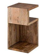 Brown Wooden Open Storage Side Table For Home, Kitchen And Office