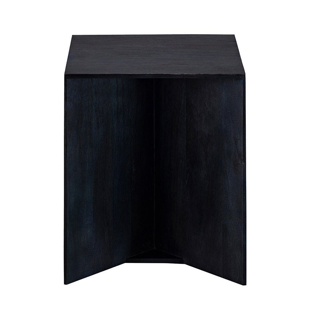 Trist Wooden Side Table - Blue