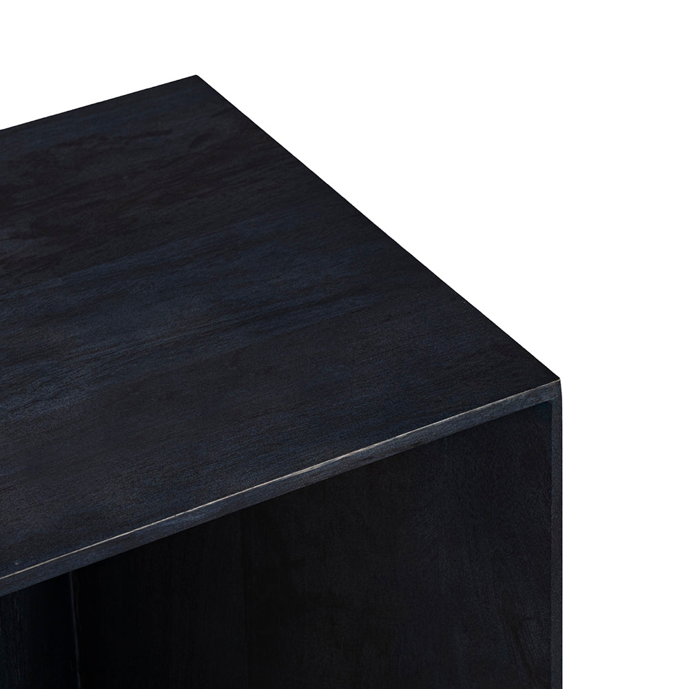 Trist Wooden Side Table - Blue