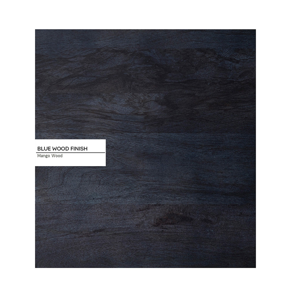 Trist Wooden Side Table - Blue