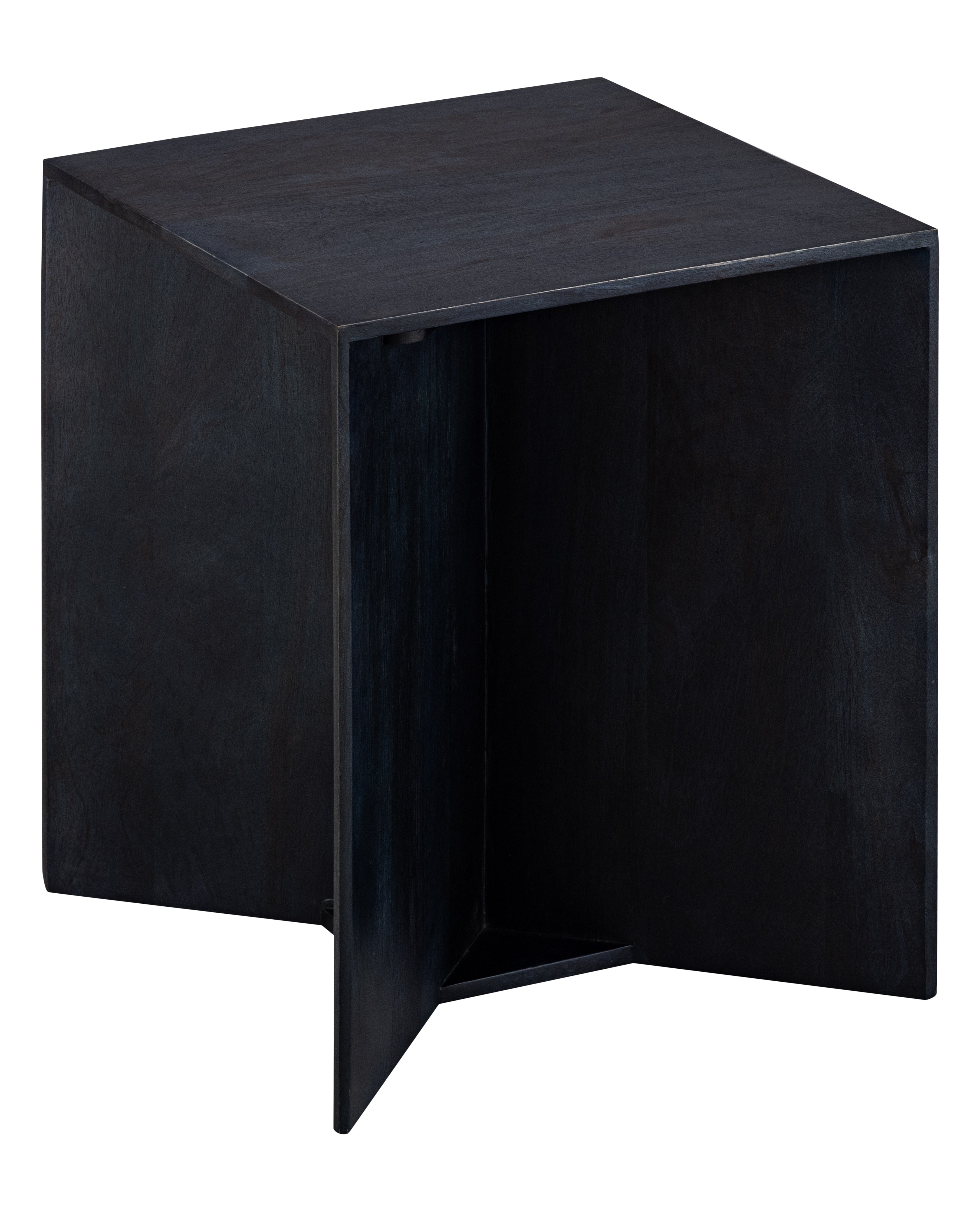 Blue Wooden Side Table For Living Room, Kitchen, Balcony, Home And Office