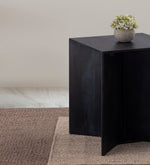 Blue Wooden Side Table For Living Room, Kitchen, Balcony, Home And Office
