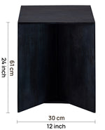 Blue Wooden Side Table For Living Room, Kitchen, Balcony, Home And Office