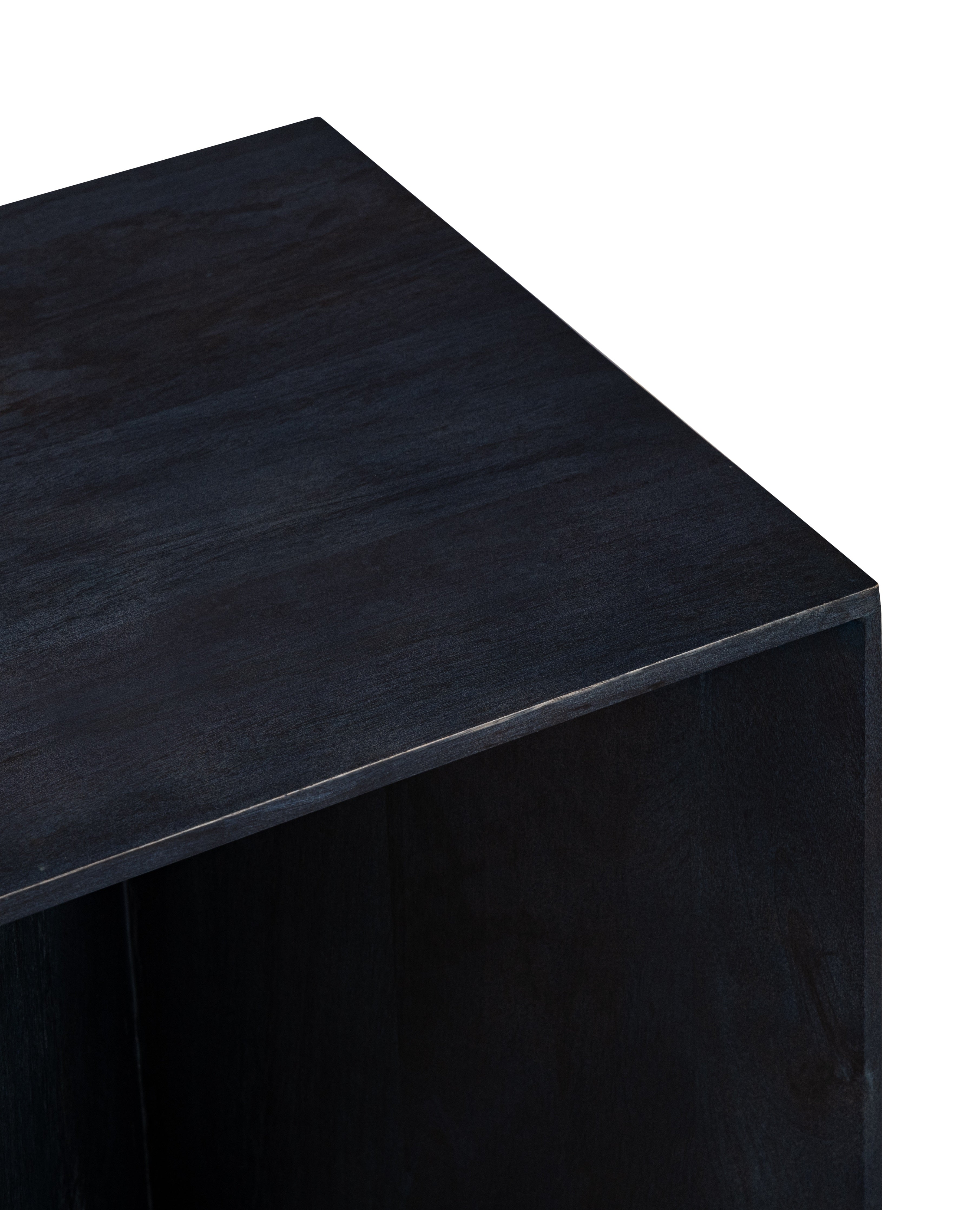 Blue Wooden Side Table For Living Room, Kitchen, Balcony, Home And Office