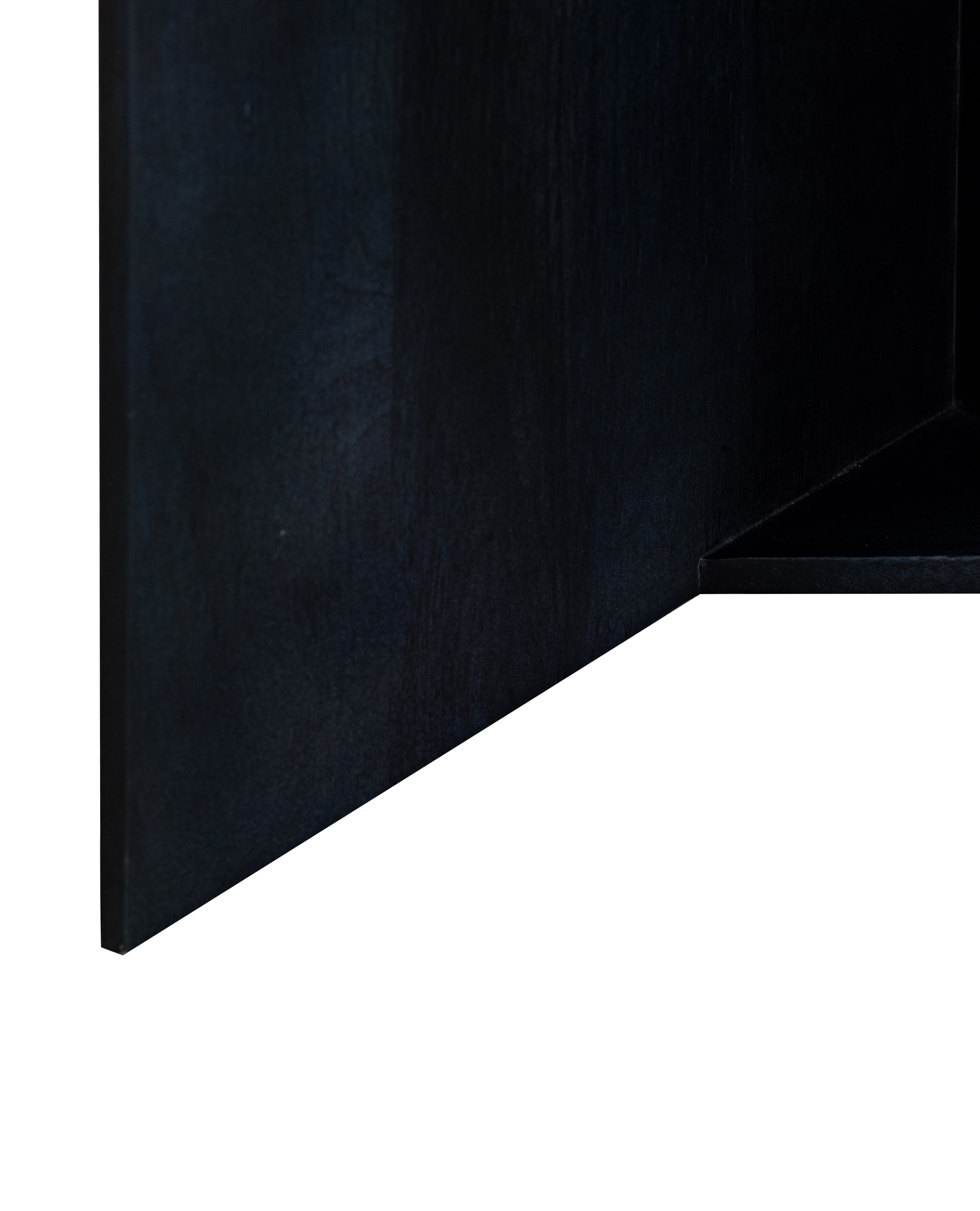 Blue Wooden Side Table For Living Room, Kitchen, Balcony, Home And Office