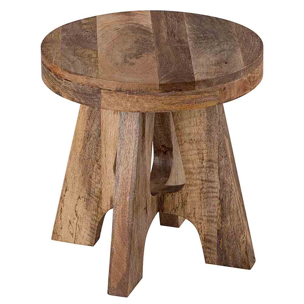 Denzo Wooden Stool - Natural