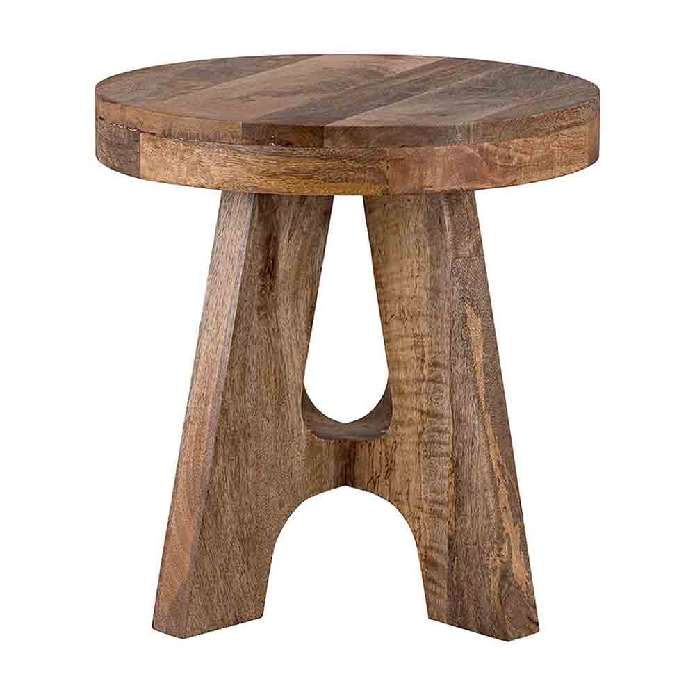 Denzo Wooden Stool - Natural
