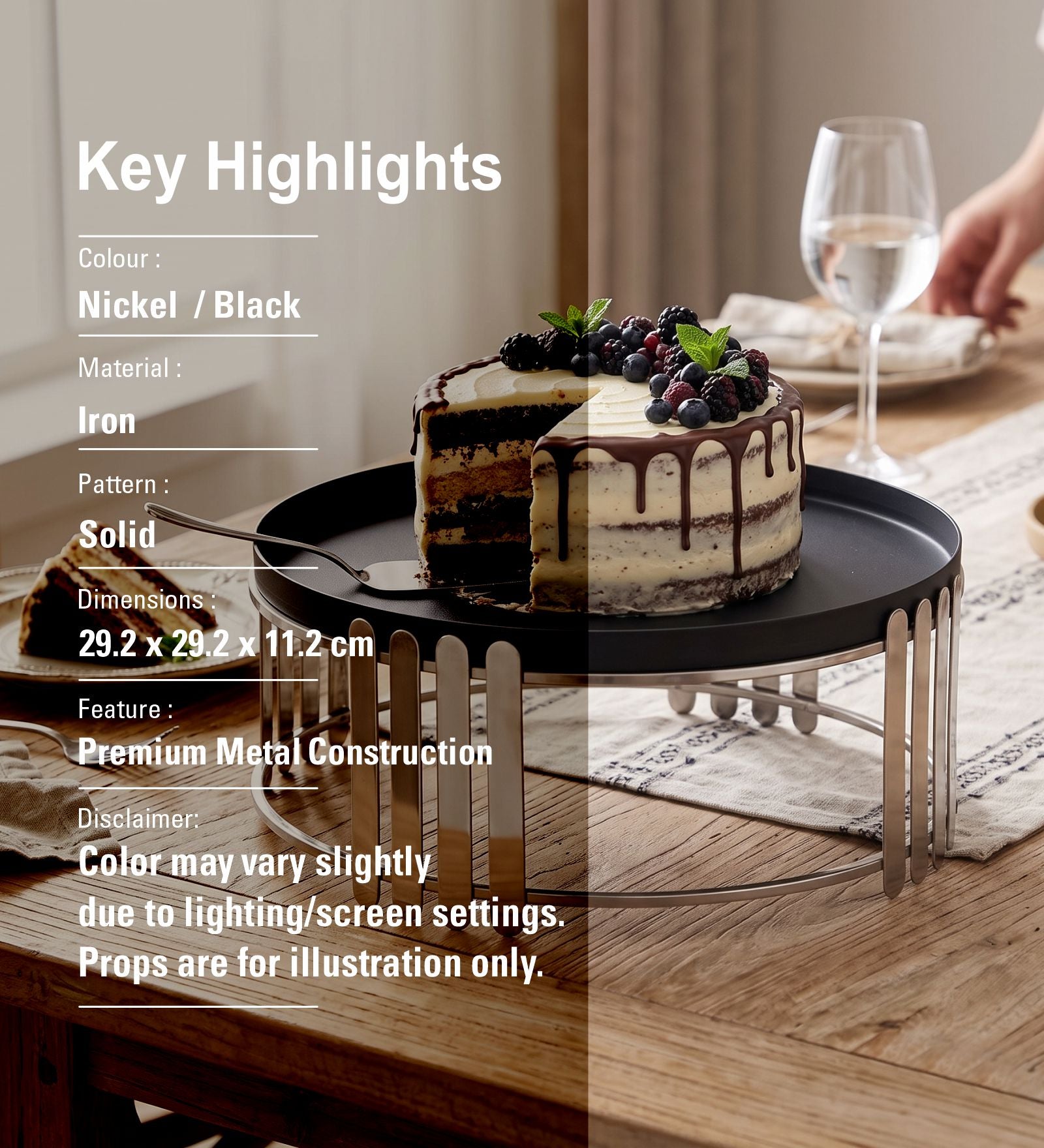 Cake Stand To Serve Cupcakes, Desserts And Nibbles For Occasions Silver