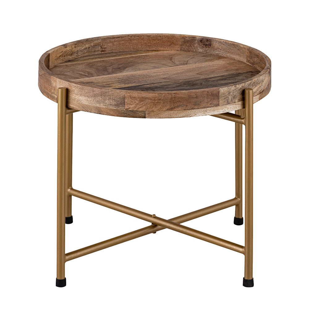 Terra Metal Side Table, Small - Gold