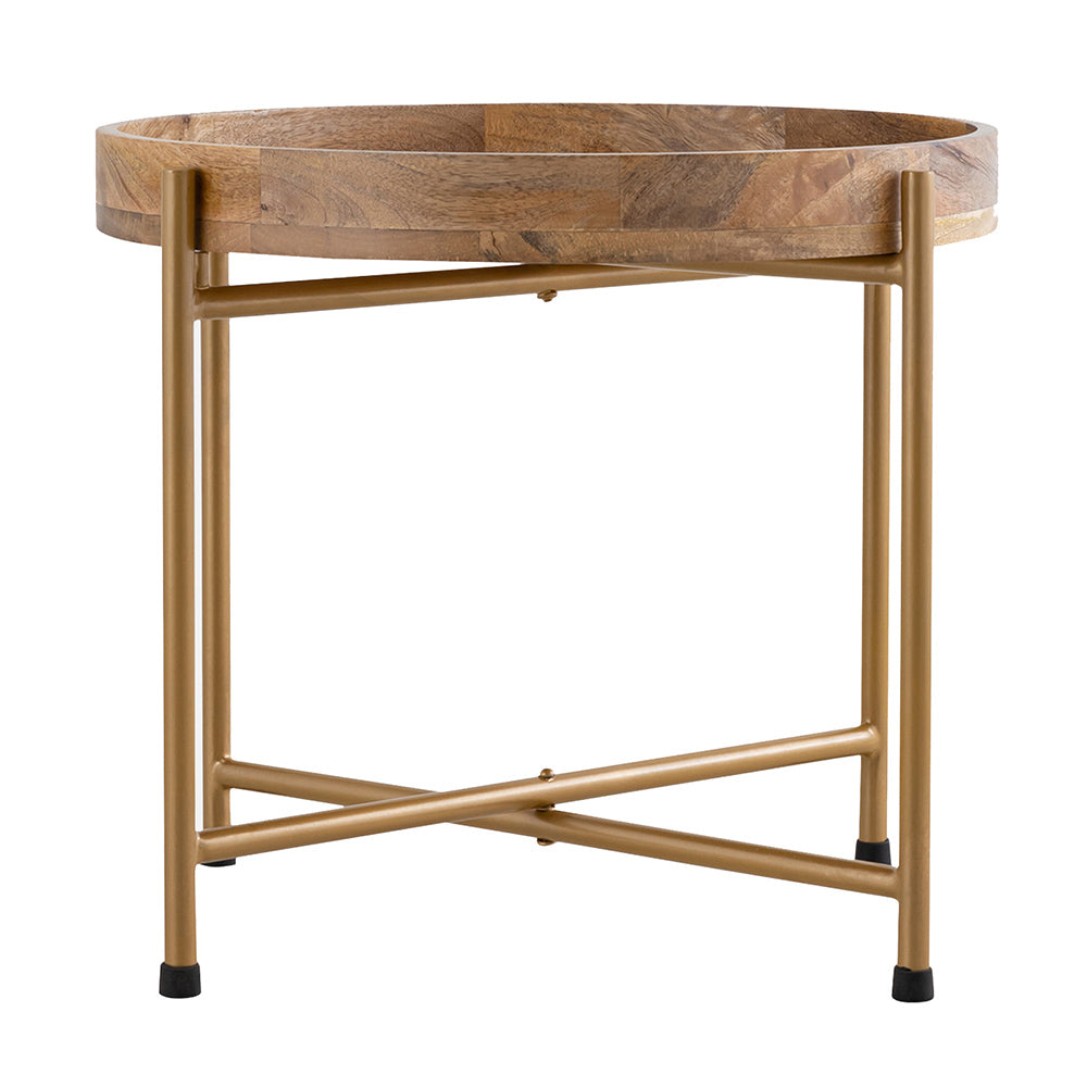 Terra Metal Side Table, Small - Gold