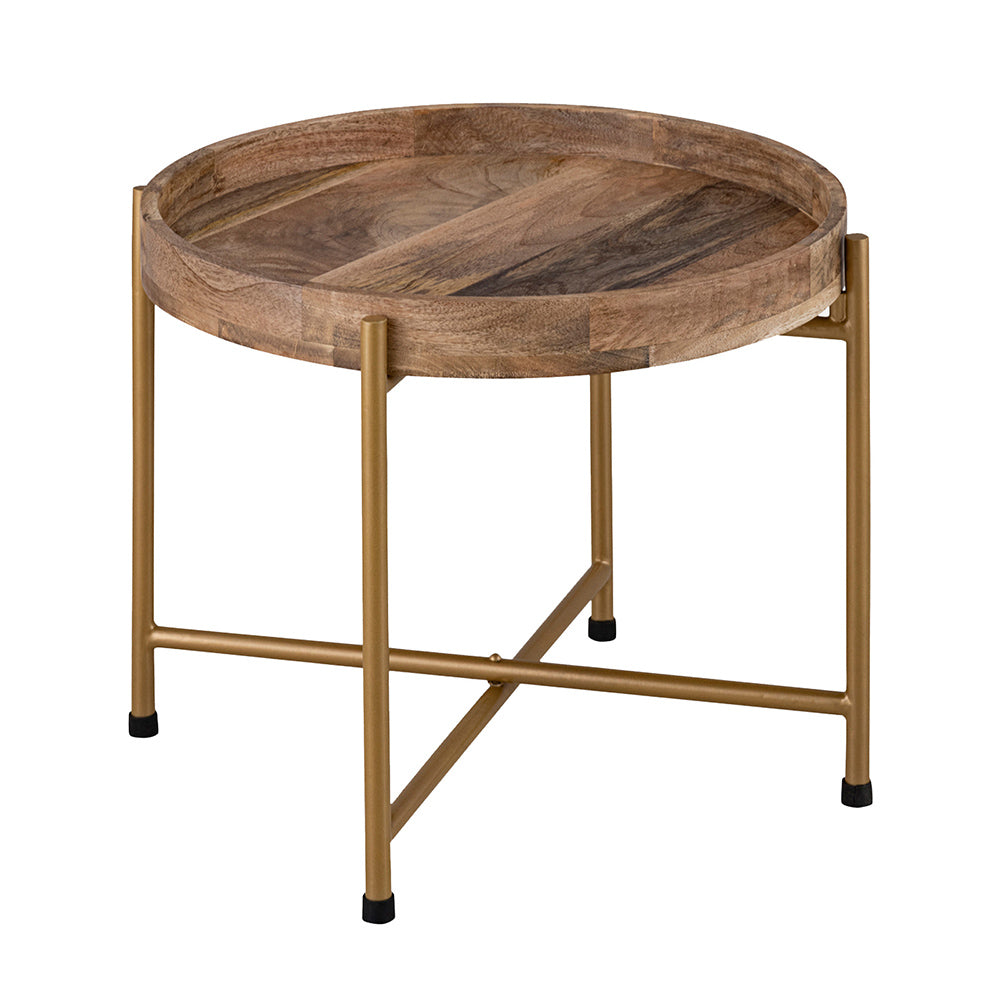 Terra Metal Side Table, Small - Gold