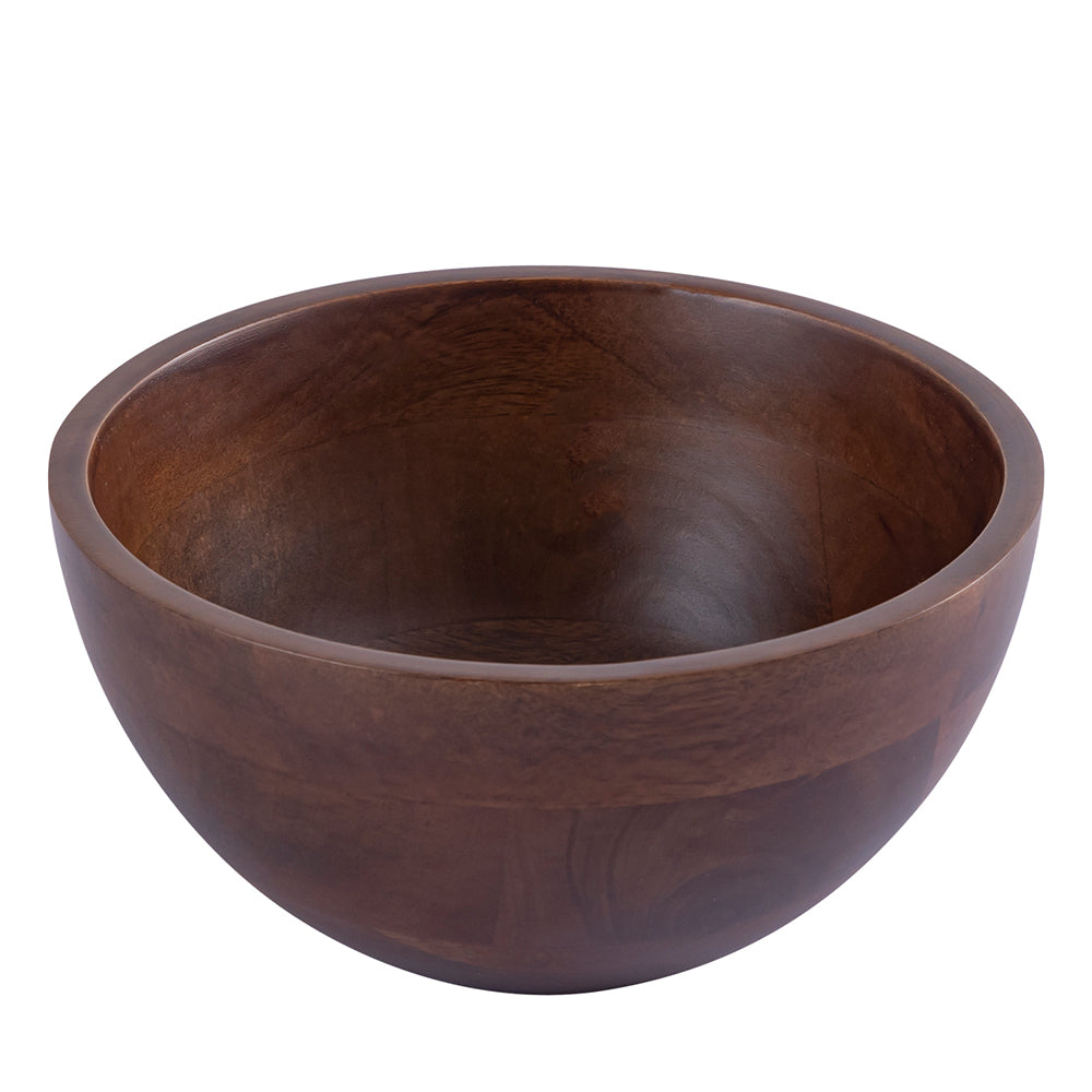 Brown Mango Wood Serving And Decor Bowl For Home, Kitchen And Office