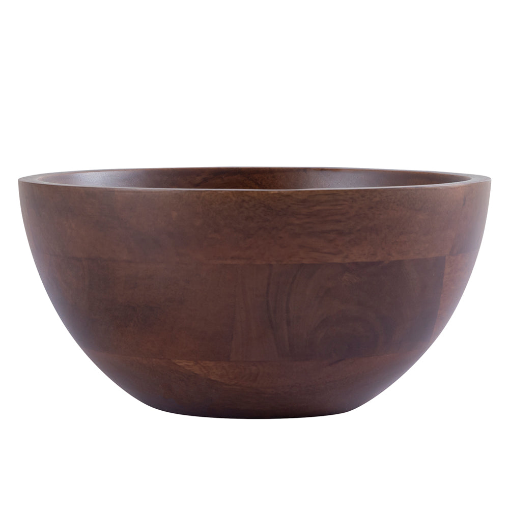Brown Mango Wood Serving And Decor Bowl For Home, Kitchen And Office