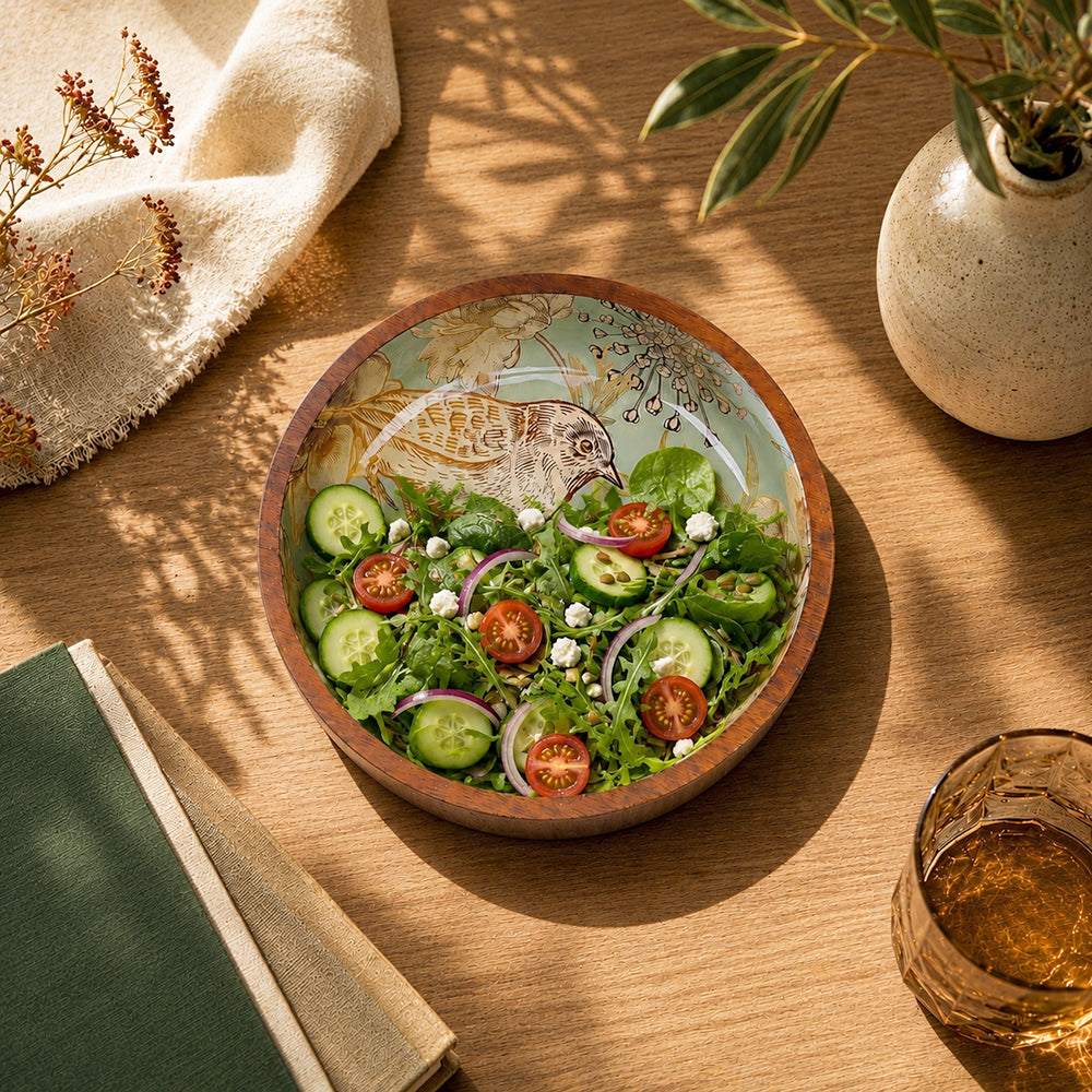 Mango Wood Serving And Decor Bowl For Home, Kitchen And Office