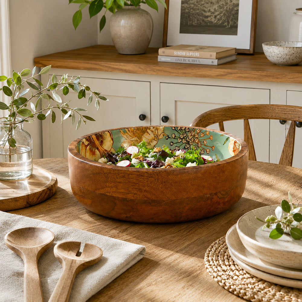 Mango Wood Serving And Decor Bowl For Home, Kitchen And Office