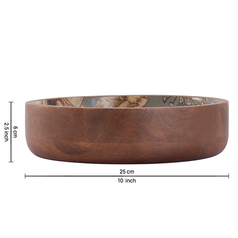 Mango Wood Serving And Decor Bowl For Home, Kitchen And Office
