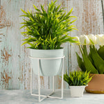 Metal Table Planter With Stand For Indoor Plants And Flowers