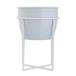 Metal Table Planter With Stand For Indoor Plants And Flowers