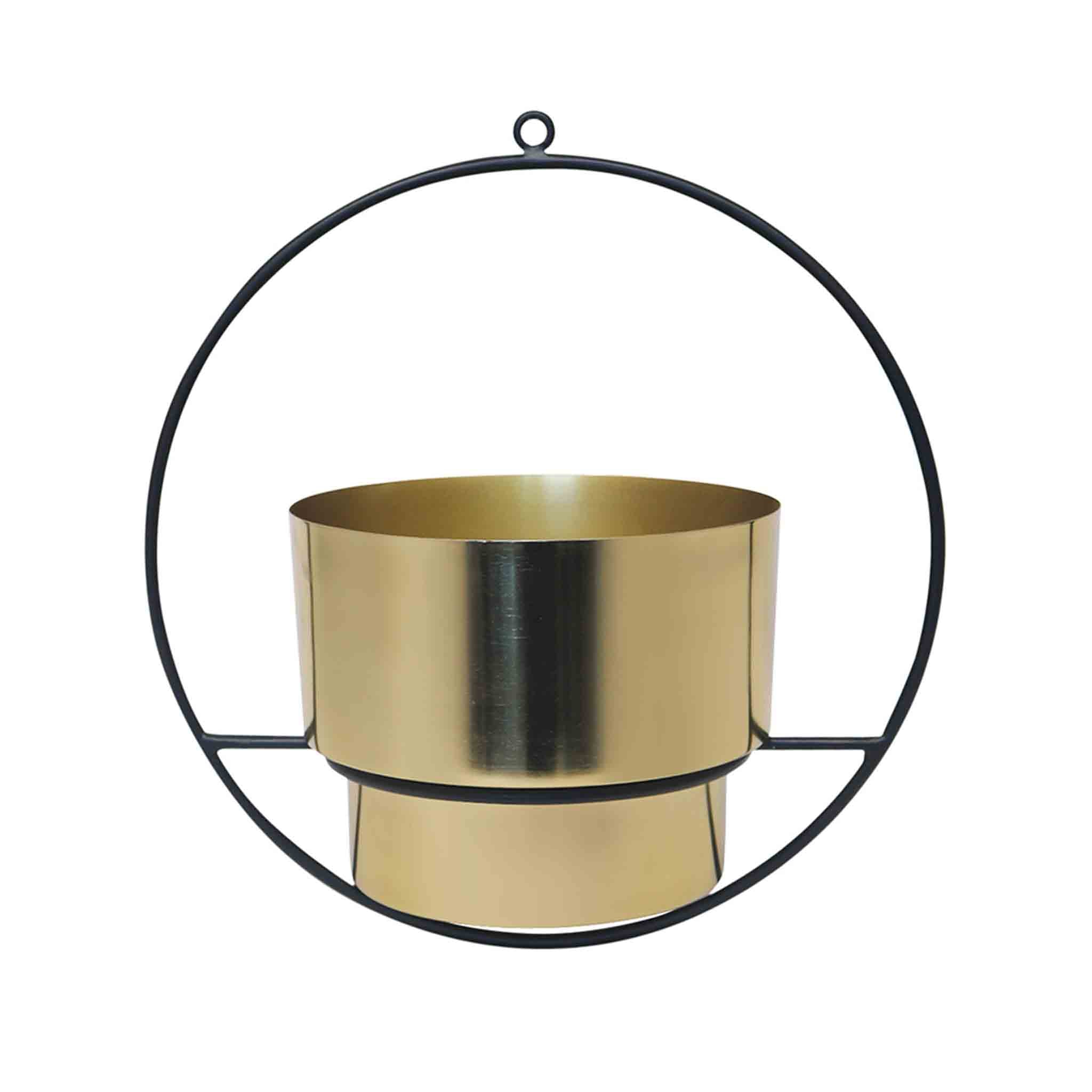 Riga Metal Planter - Gold