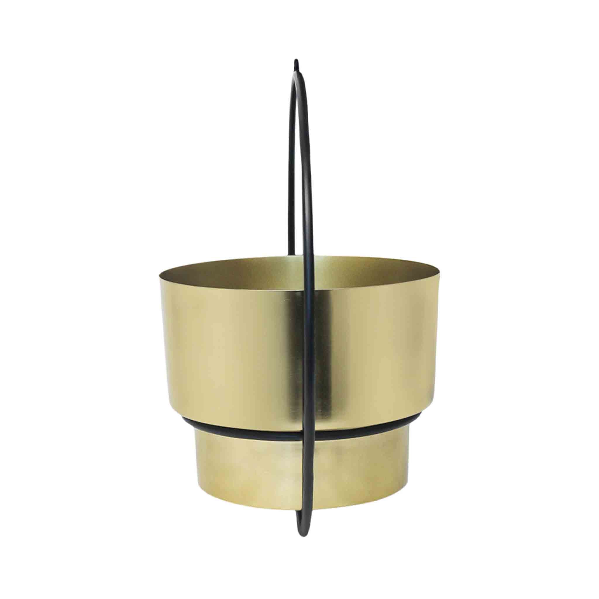 Riga Metal Planter - Gold