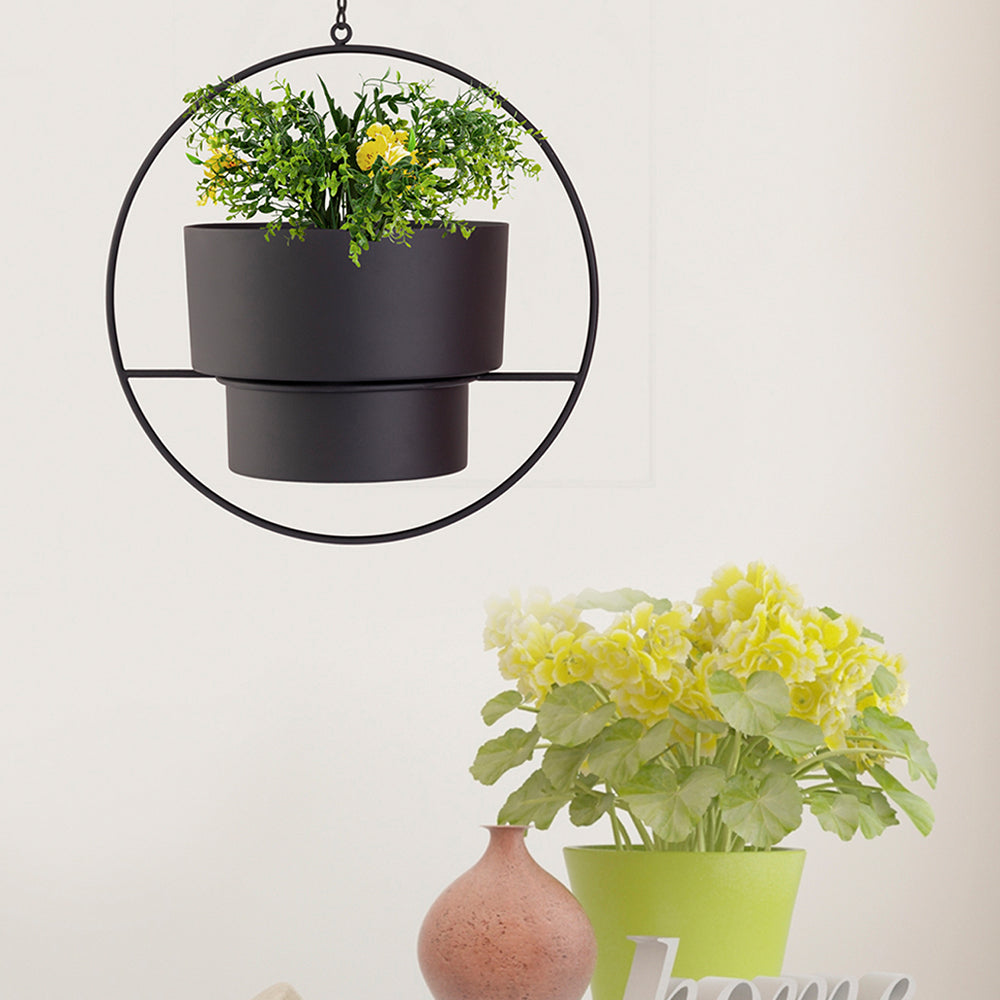 Elegant Metal Hanging Planter For Home Decor, Living Room And Office