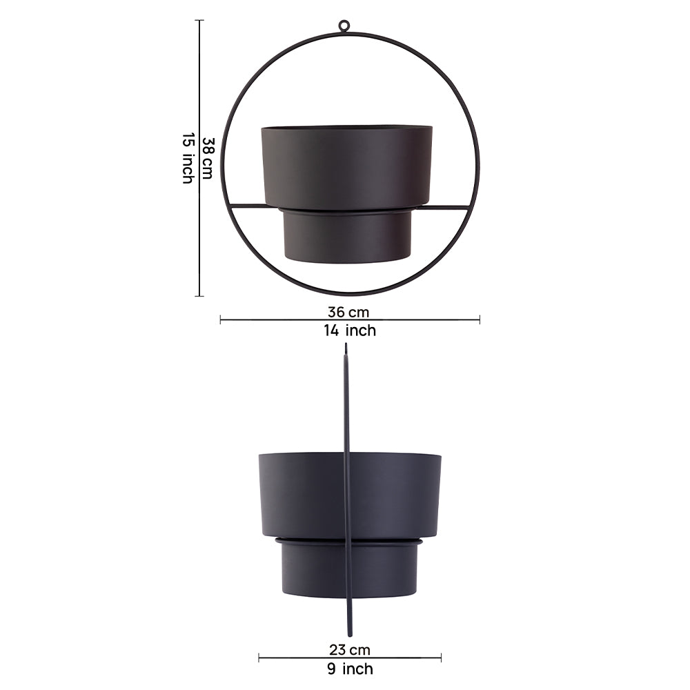 Elegant Metal Hanging Planter For Home Decor, Living Room And Office