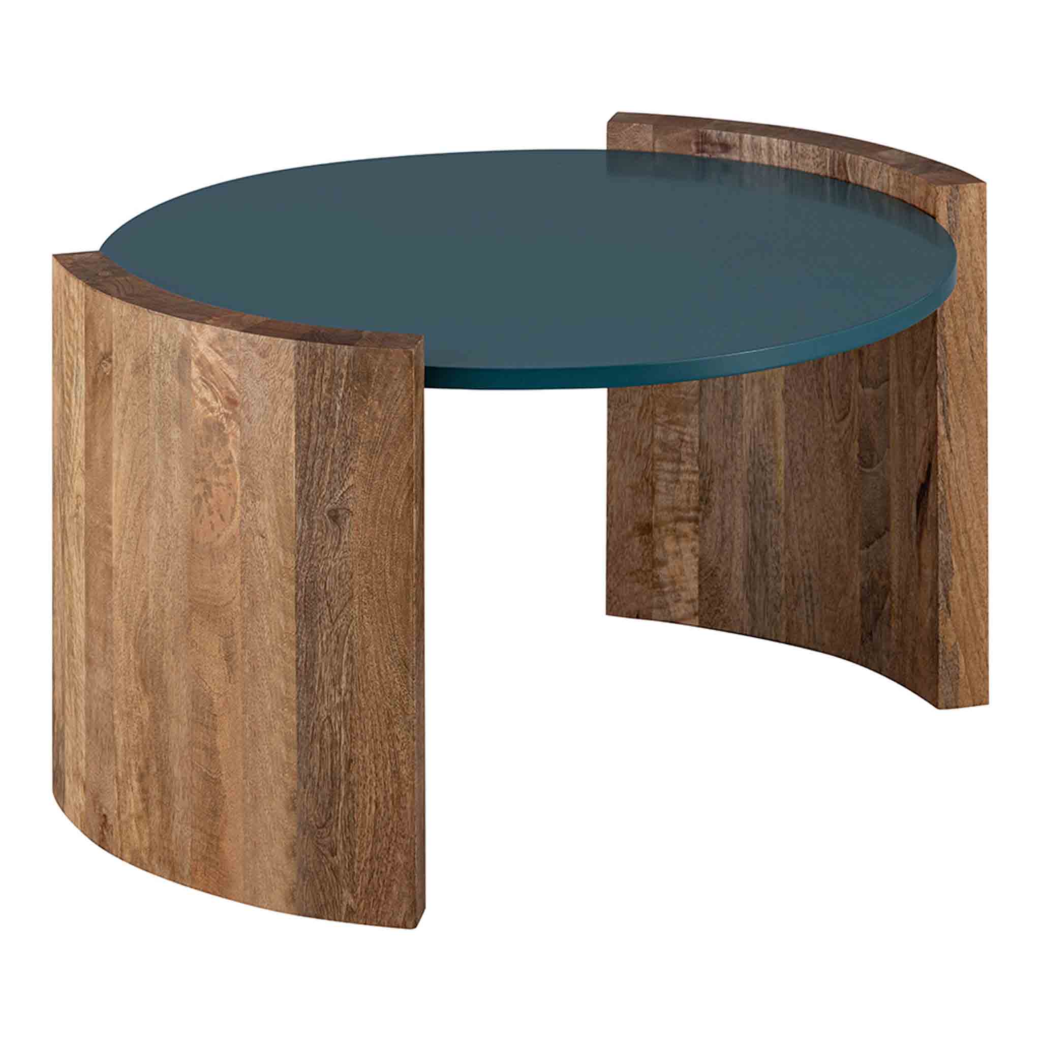 Stela Wooden Coffee Table - Blue