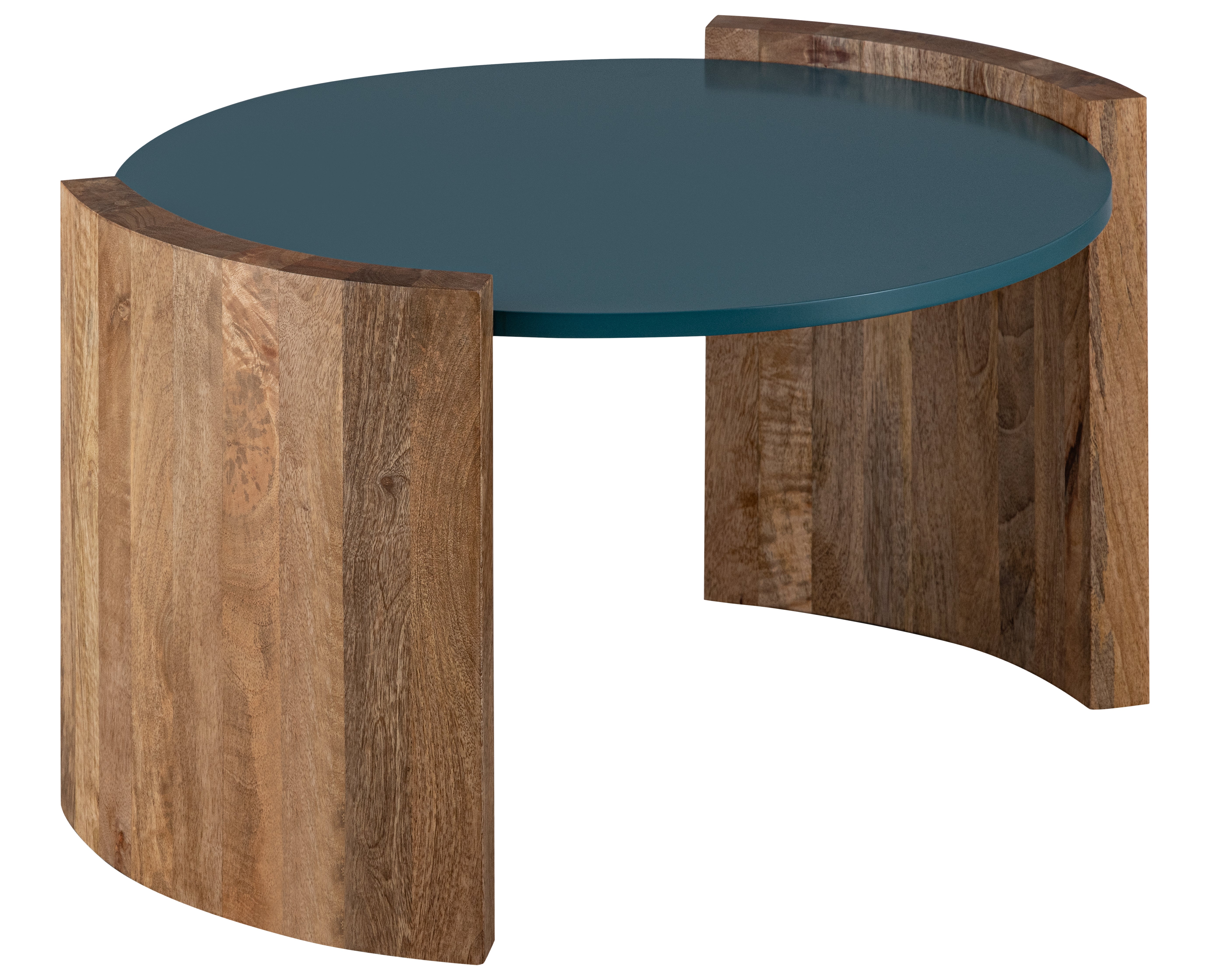 Blue Wooden Centre Table With Top For Home Decor And Office