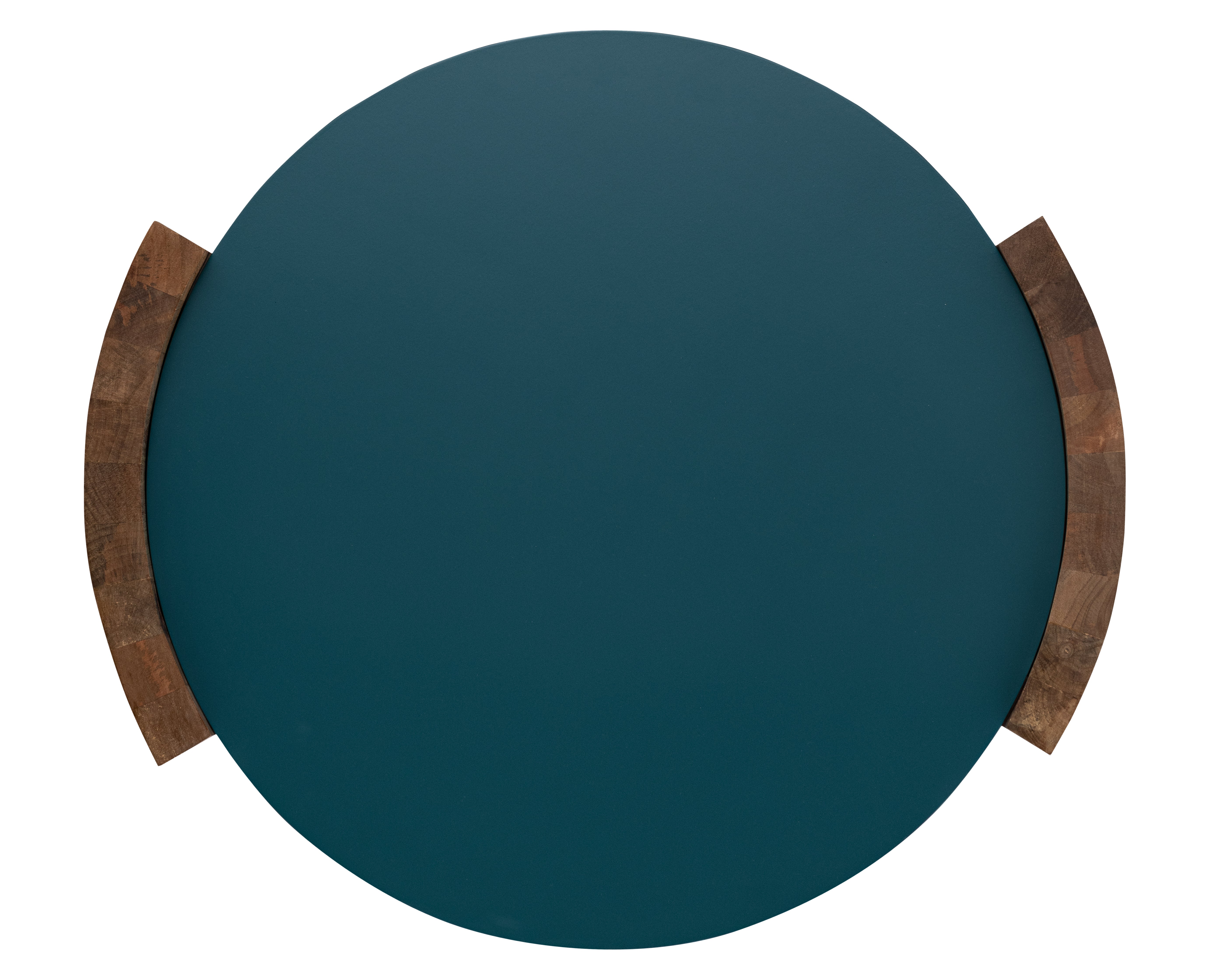 Blue Wooden Centre Table With Top For Home Decor And Office