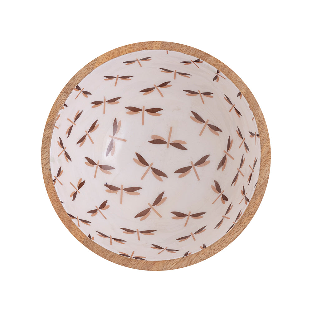 Wooden Serving And Decor Bowl With Spoon For Home, Kitchen And Office