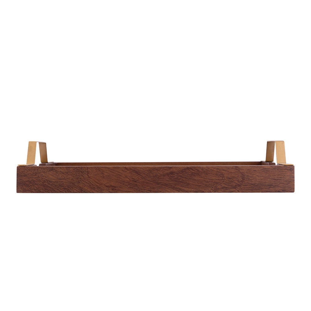 Brown Wooden Rectangular Serving And Decor Tray For Parties And Occasions
