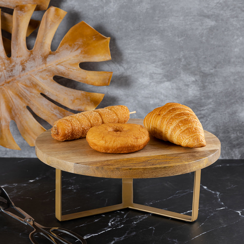 Wooden Cake Stand To Serve Cupcakes, Desserts And Nibbles For Occasions