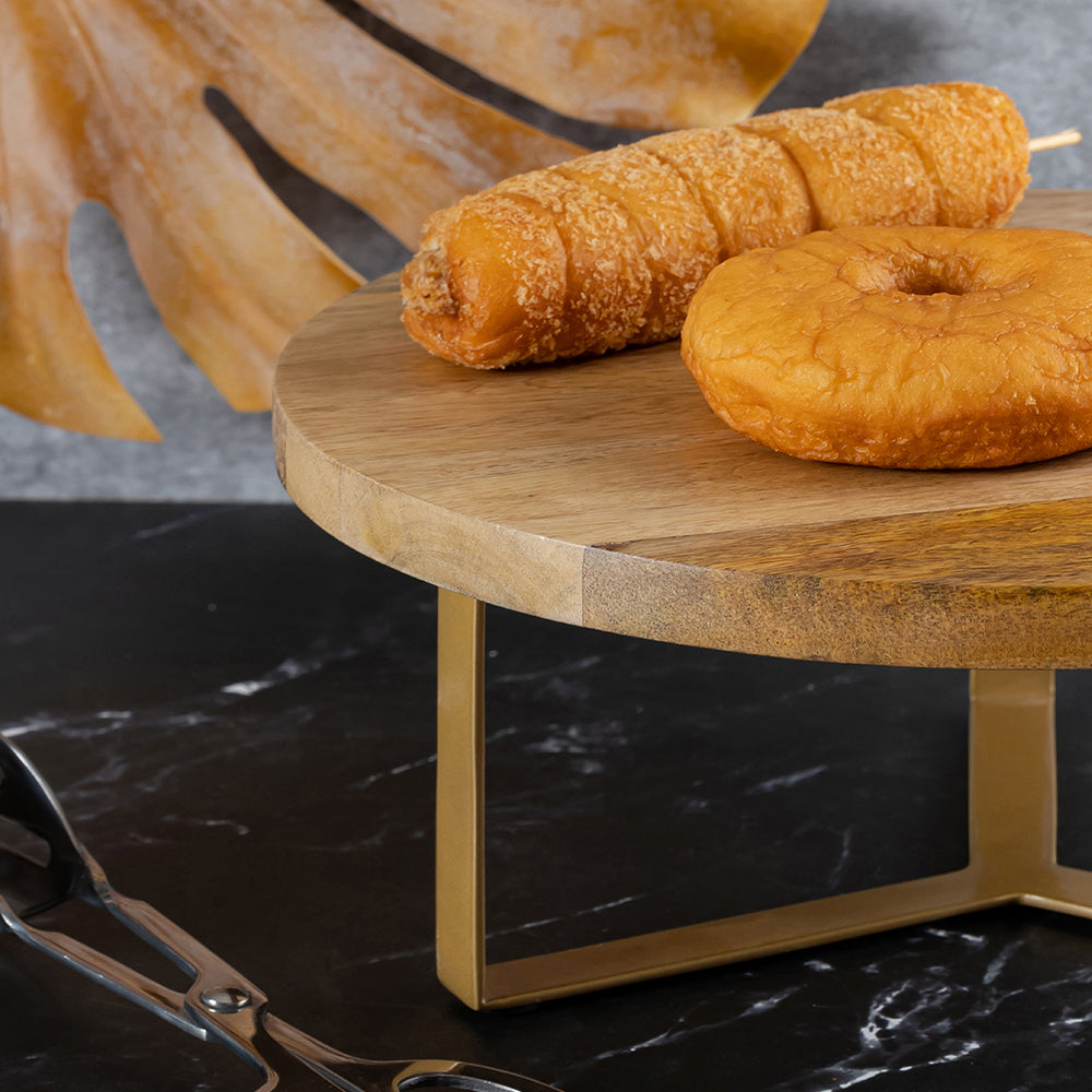 Wooden Cake Stand To Serve Cupcakes, Desserts And Nibbles For Occasions