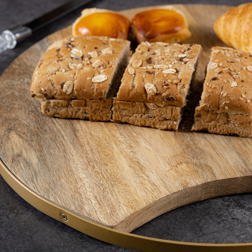 Anti-Bacterial Wooden Reversible Chopping Board For Vegetables And Fruits.
