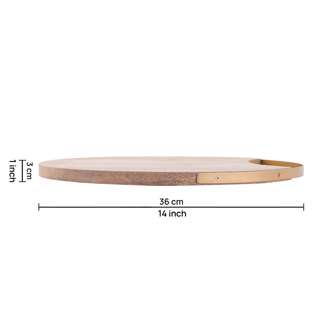 Anti-Bacterial Wooden Reversible Chopping Board For Vegetables And Fruits.