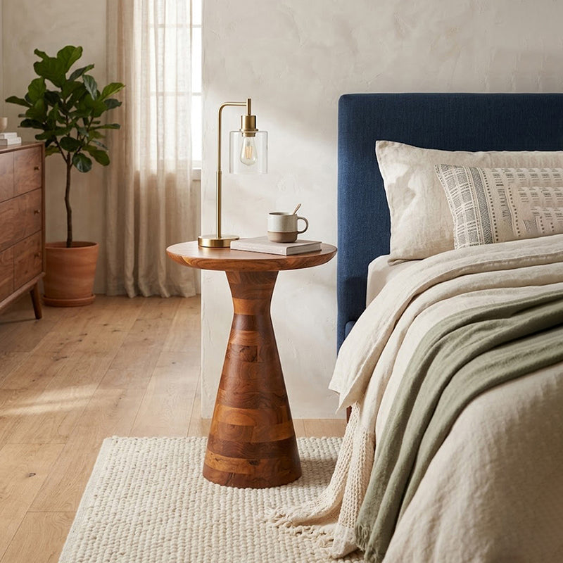 Norr Wooden Side Table - Natural