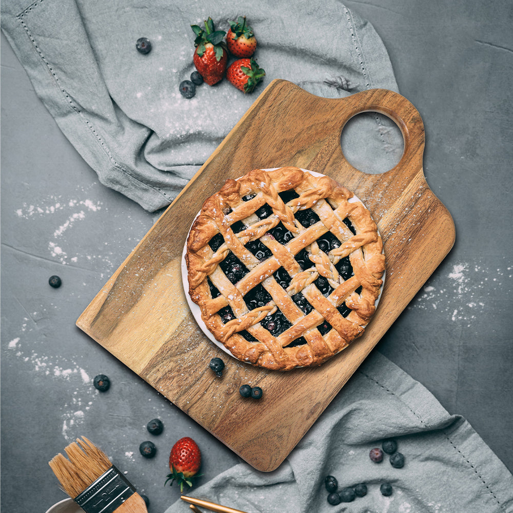 Anti-Bacterial Wooden Reversible Chopping Board For Vegetables And Fruits