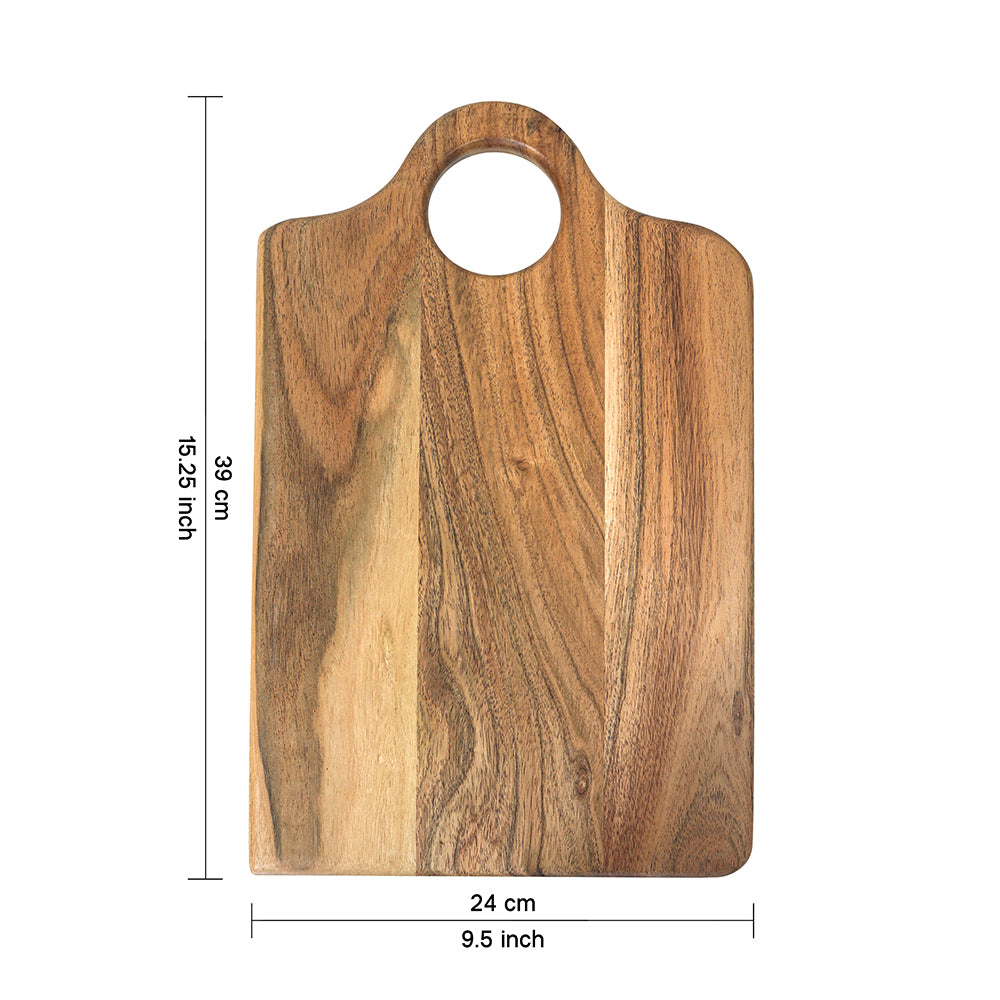 Anti-Bacterial Wooden Reversible Chopping Board For Vegetables And Fruits