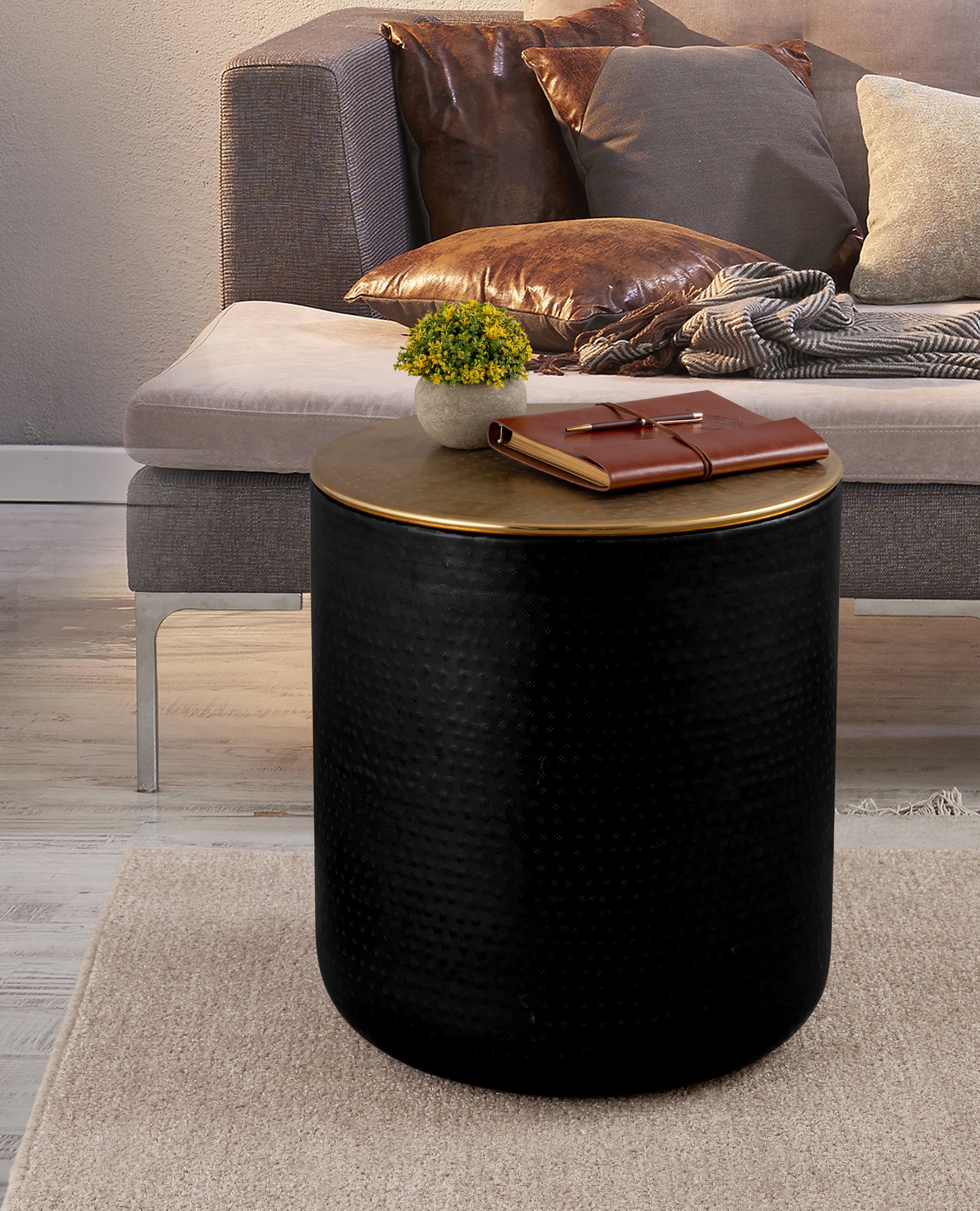 Iron Drum Seating Stool For Indoor, Outdoor, Home, Living Room And Office