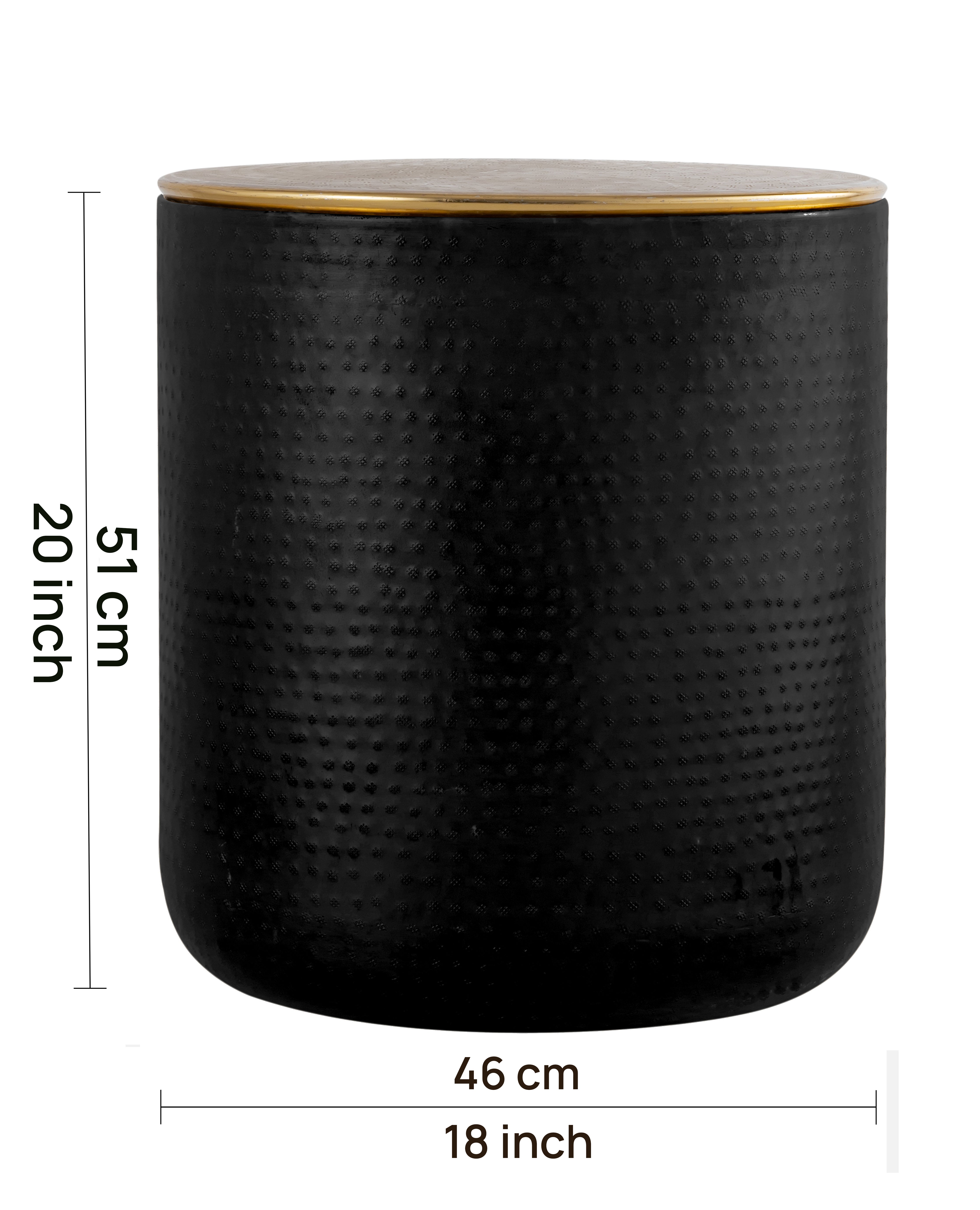 Iron Drum Seating Stool For Indoor, Outdoor, Home, Living Room And Office