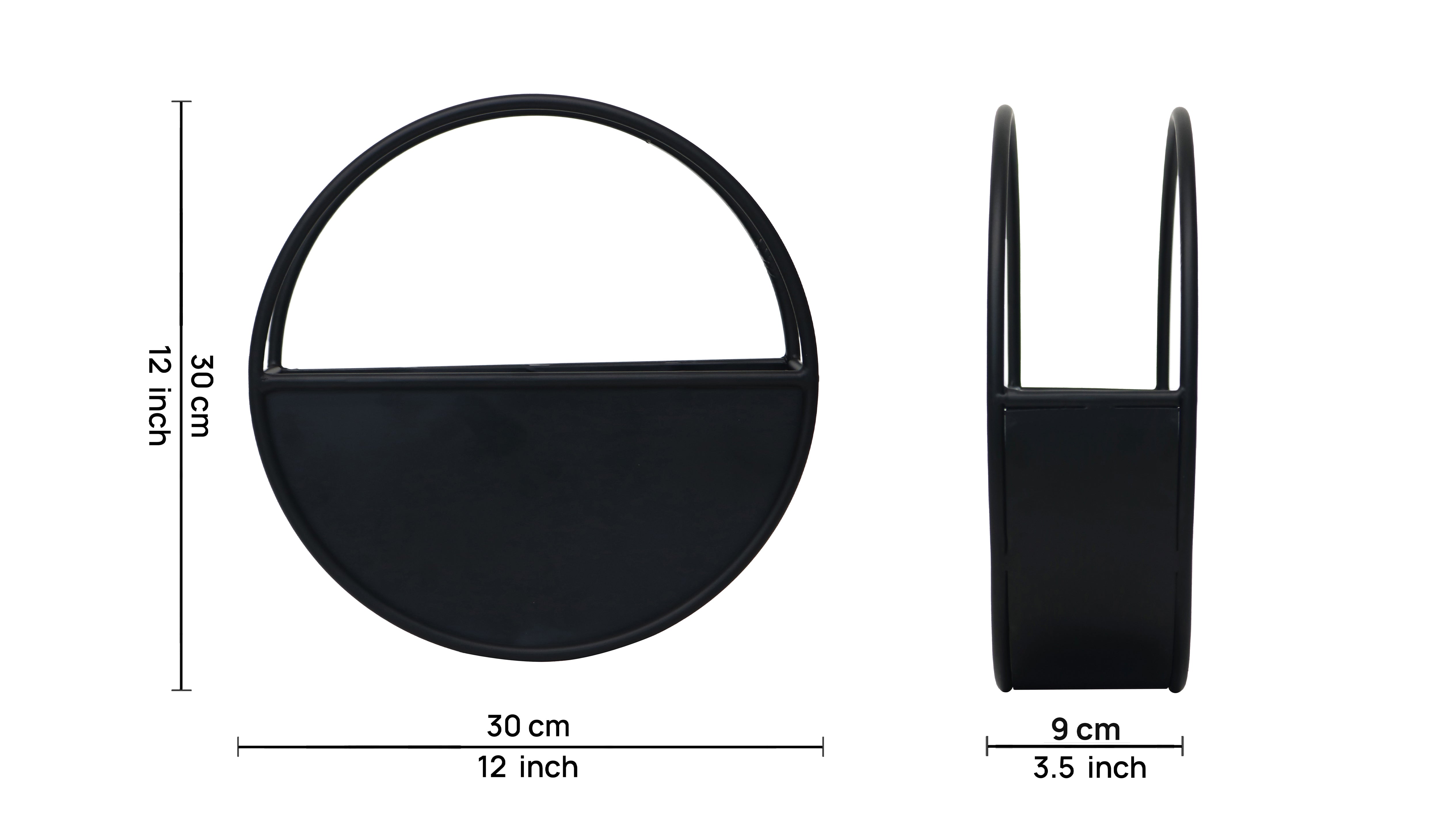 Wall Hanging Metal Planter For Home Decor, Living Room And Office