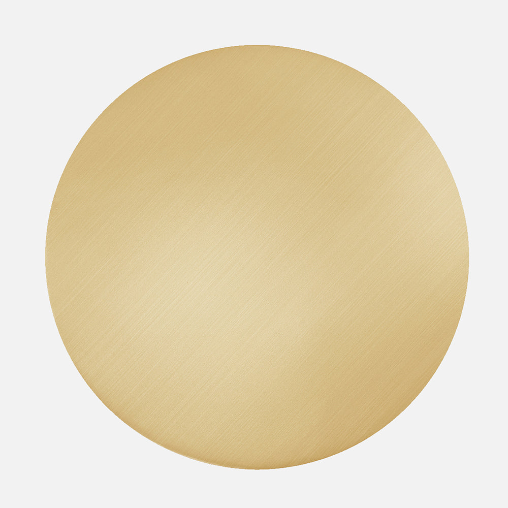 Emmy Metal Side Table With Marble Base - Gold