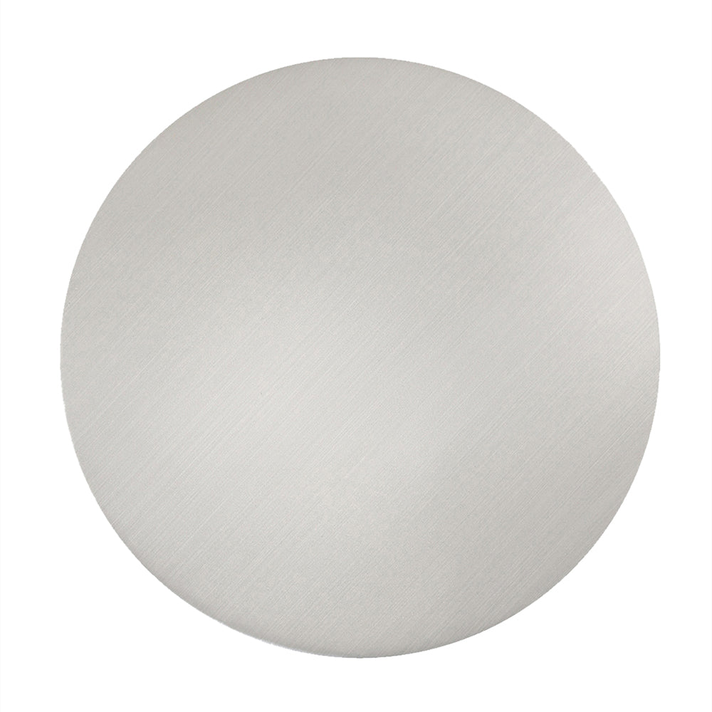Emmy Metal Side Table With Round Marble Base - Silver