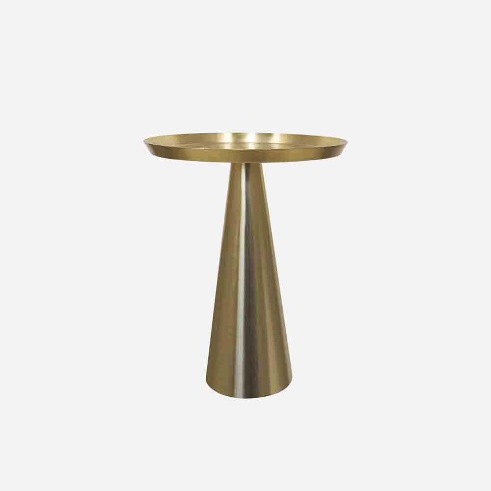 Designer Metal Cone Side Table For Indoor, Outdoor, Home And Office
