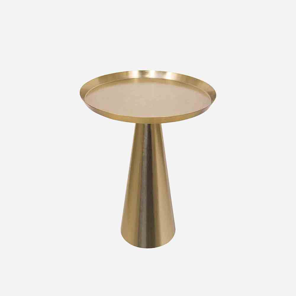 Designer Metal Cone Side Table For Indoor, Outdoor, Home And Office