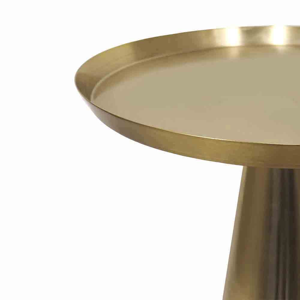 Designer Metal Cone Side Table For Indoor, Outdoor, Home And Office