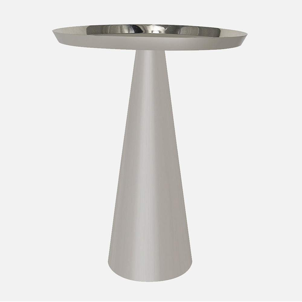 Zylen Metal Side Table - Silver