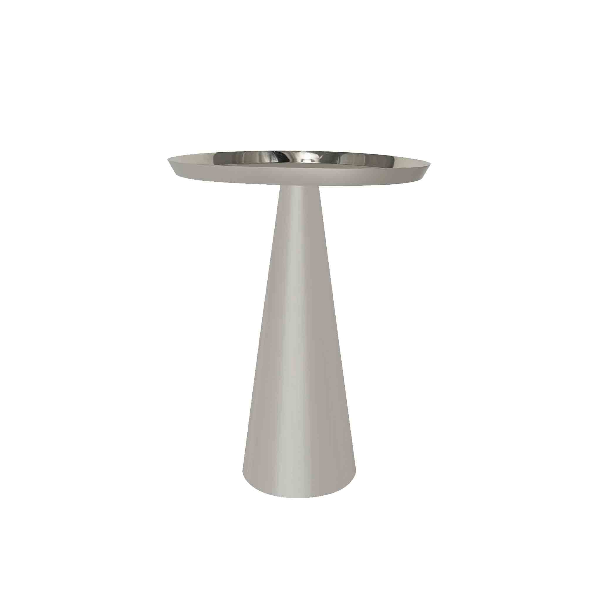 Designer Metal Cone Side Table For Indoor, Outdoor, Home And Office